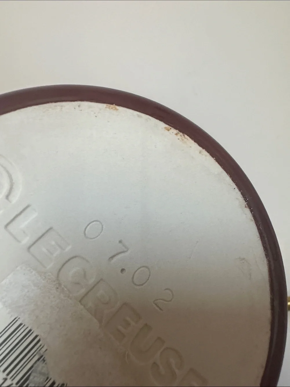 Le Creuset Red Glazed Stoneware 6 in Crock